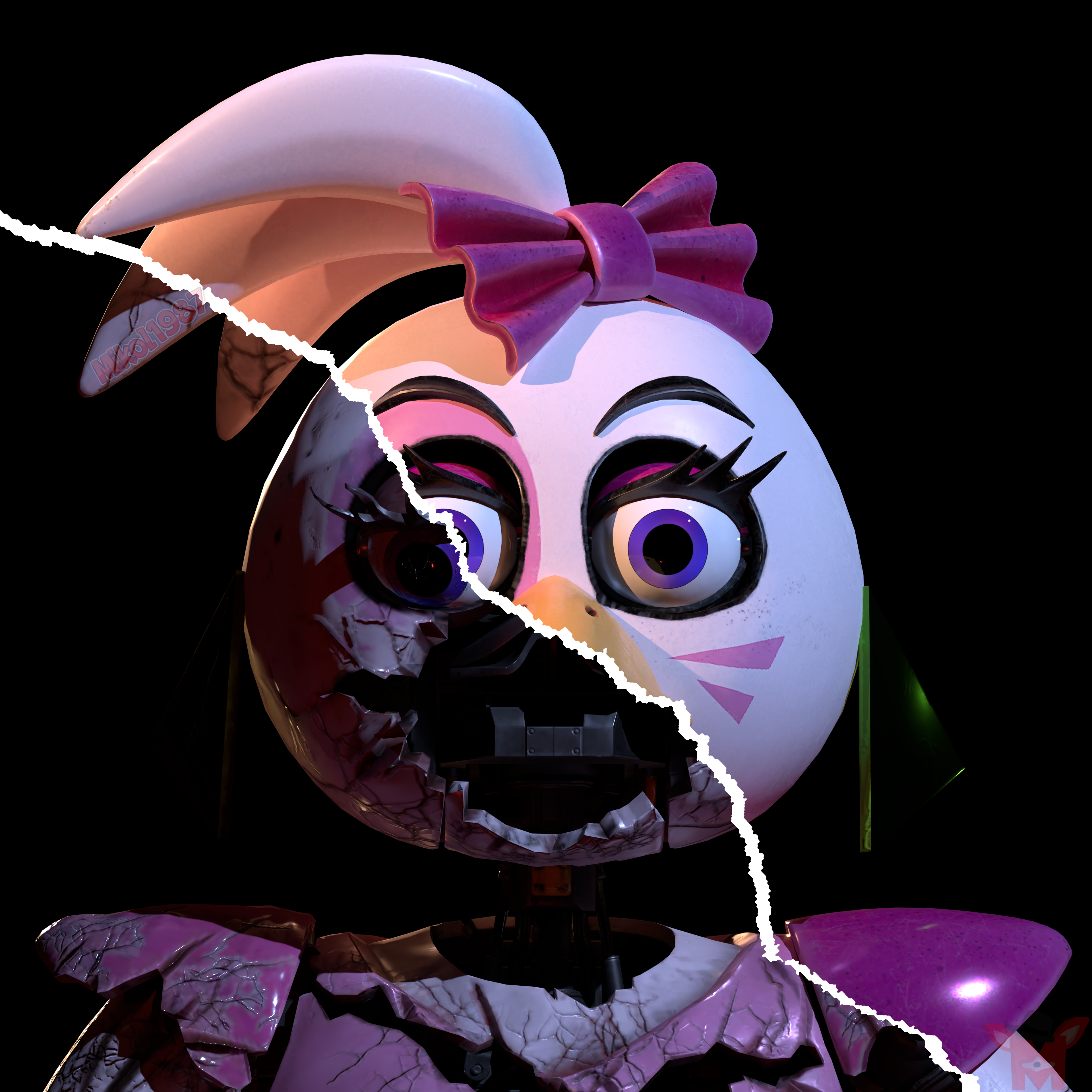 FNaF BLENDER: Withered Chica by Mikol1987 on DeviantArt