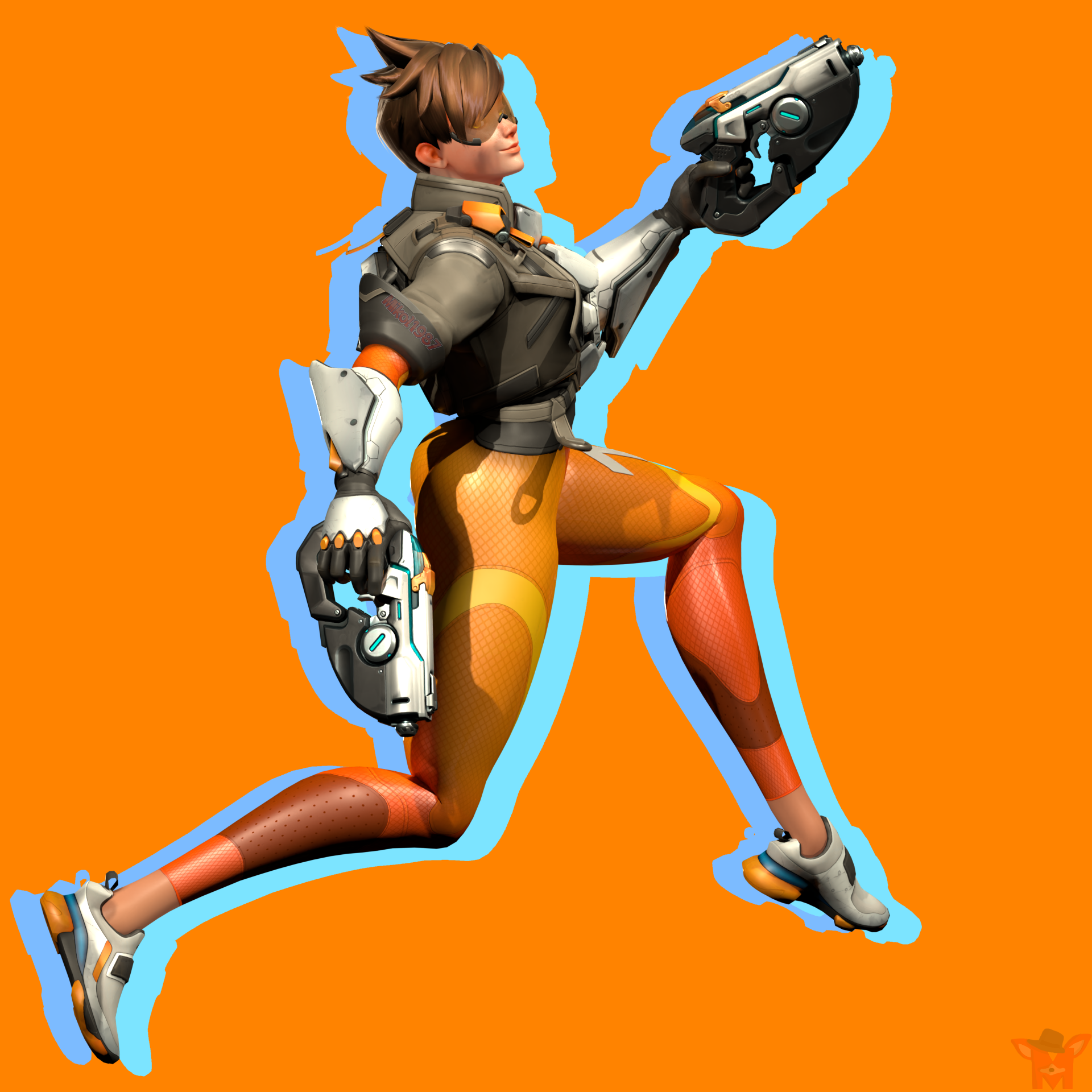 kedelig slot Gentagen OW2 BLENDER: Tracer by Mikol1987 on DeviantArt