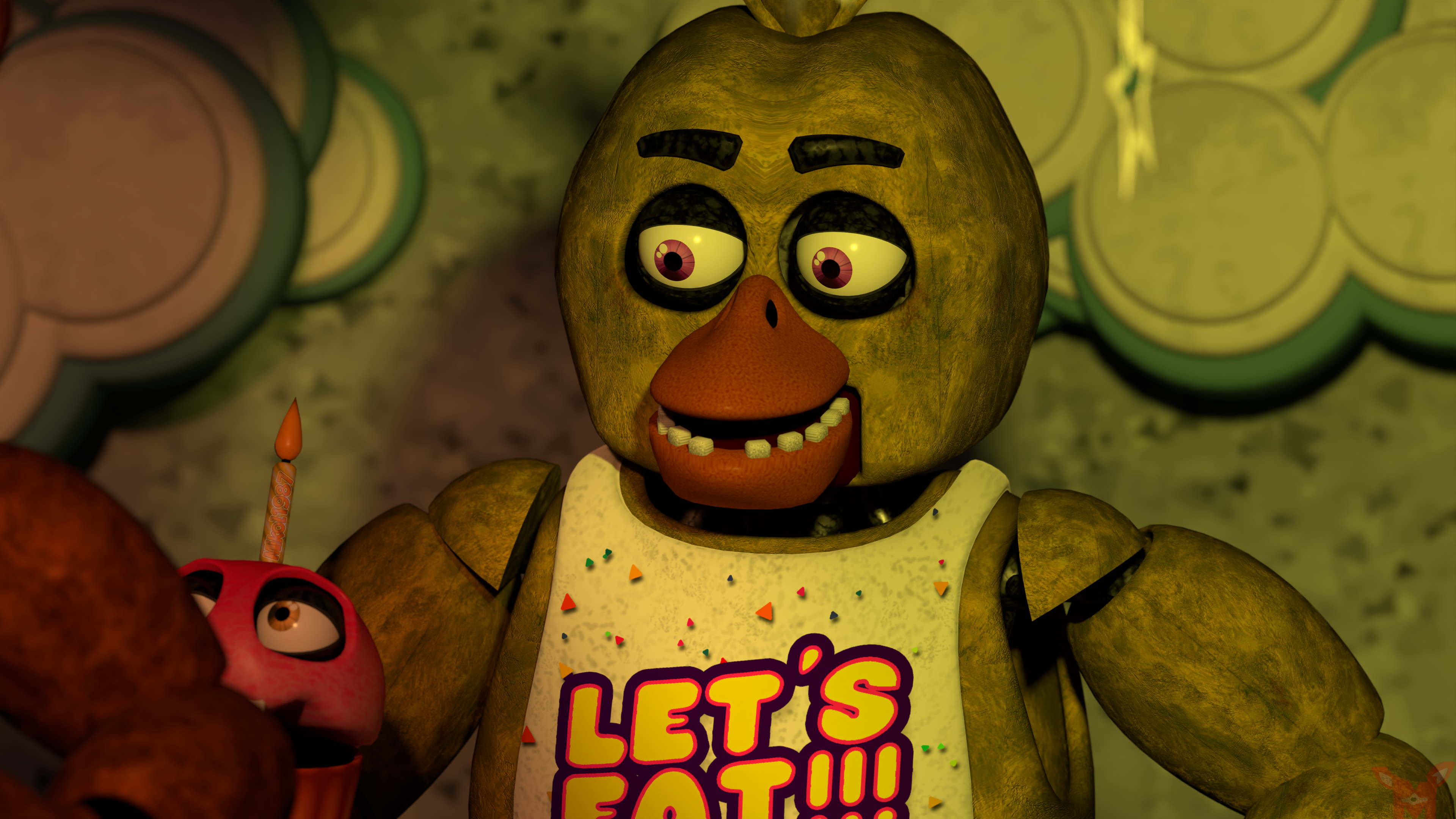 FNAF 2) Withered Chica Poster by TheUnbearable101 on DeviantArt