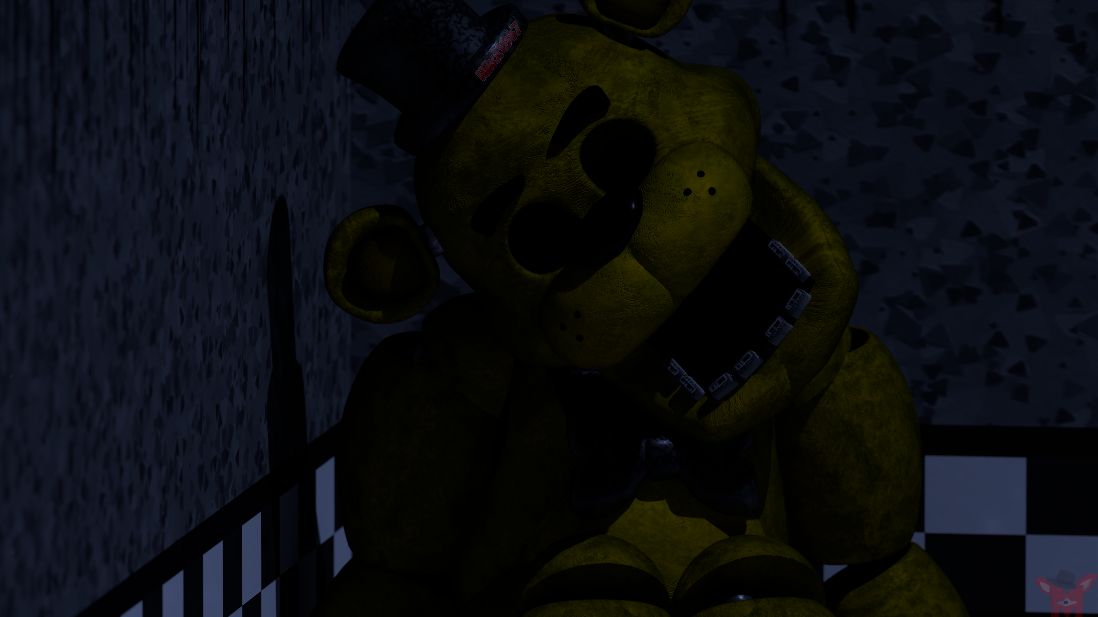 FNaF BLENDER: Nightmare Fredbear by Mikol1987 on DeviantArt