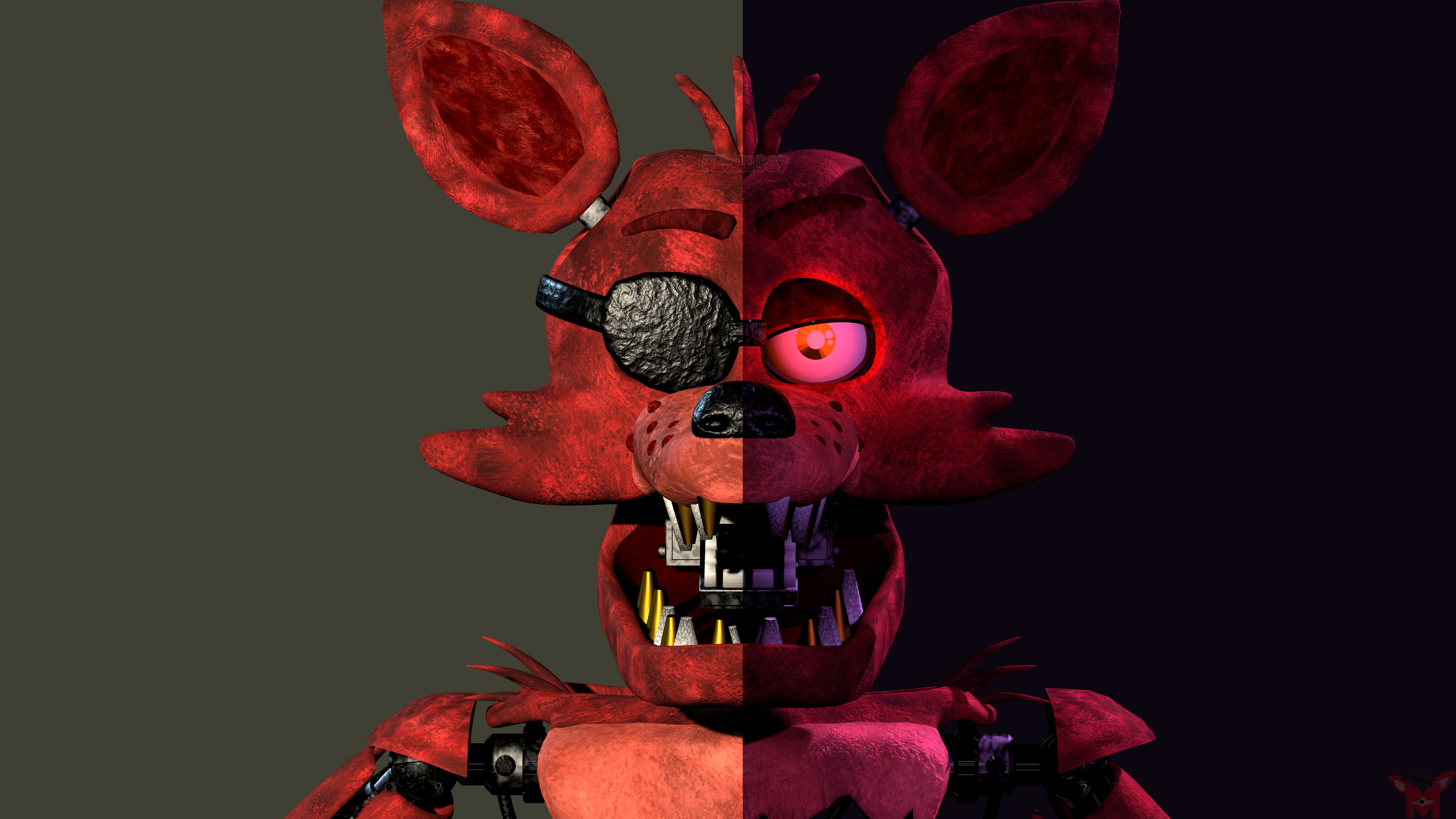 FNaF BLENDER: Withered Foxy by Mikol1987 on DeviantArt