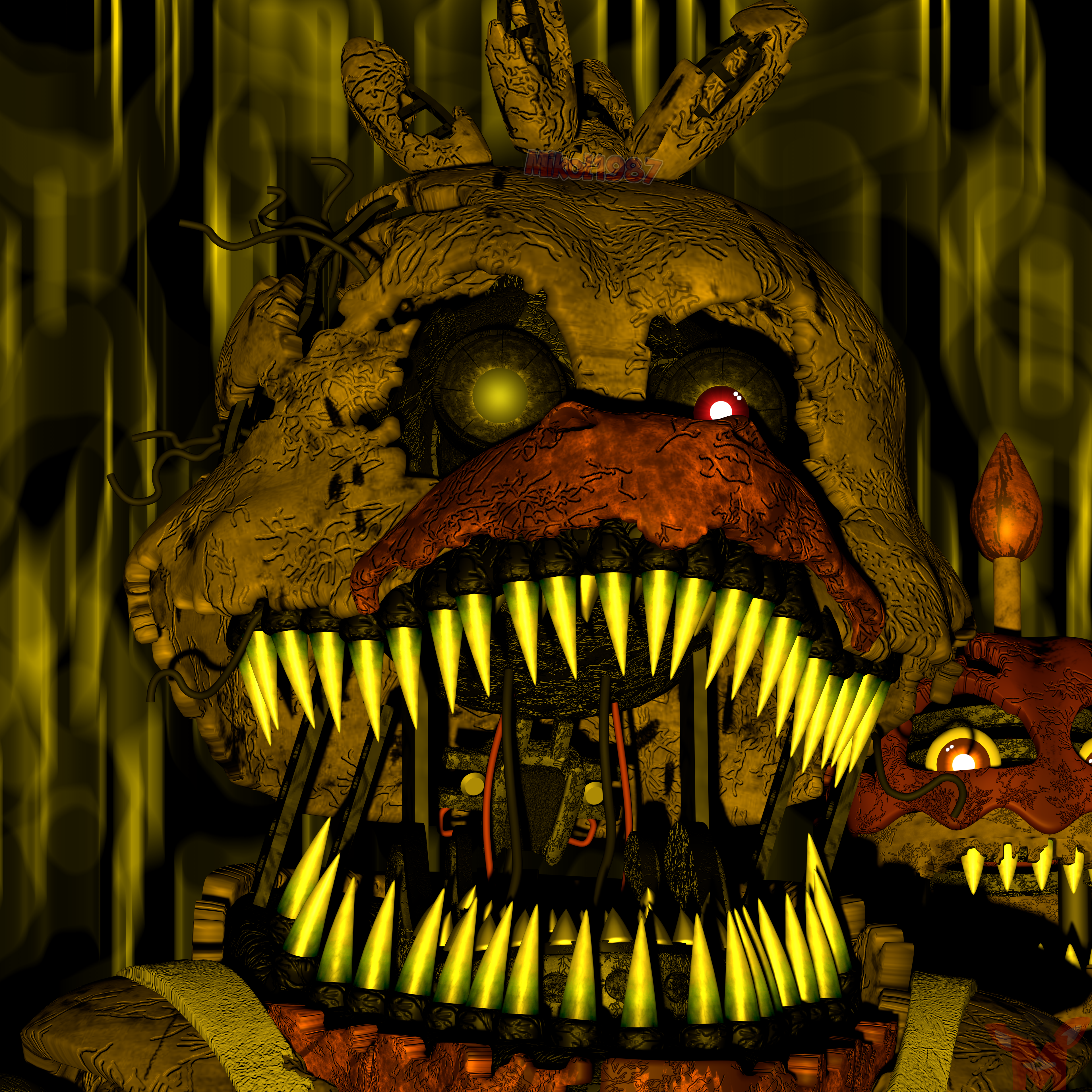 FNaF BLENDER: Withered Chica by Mikol1987 on DeviantArt