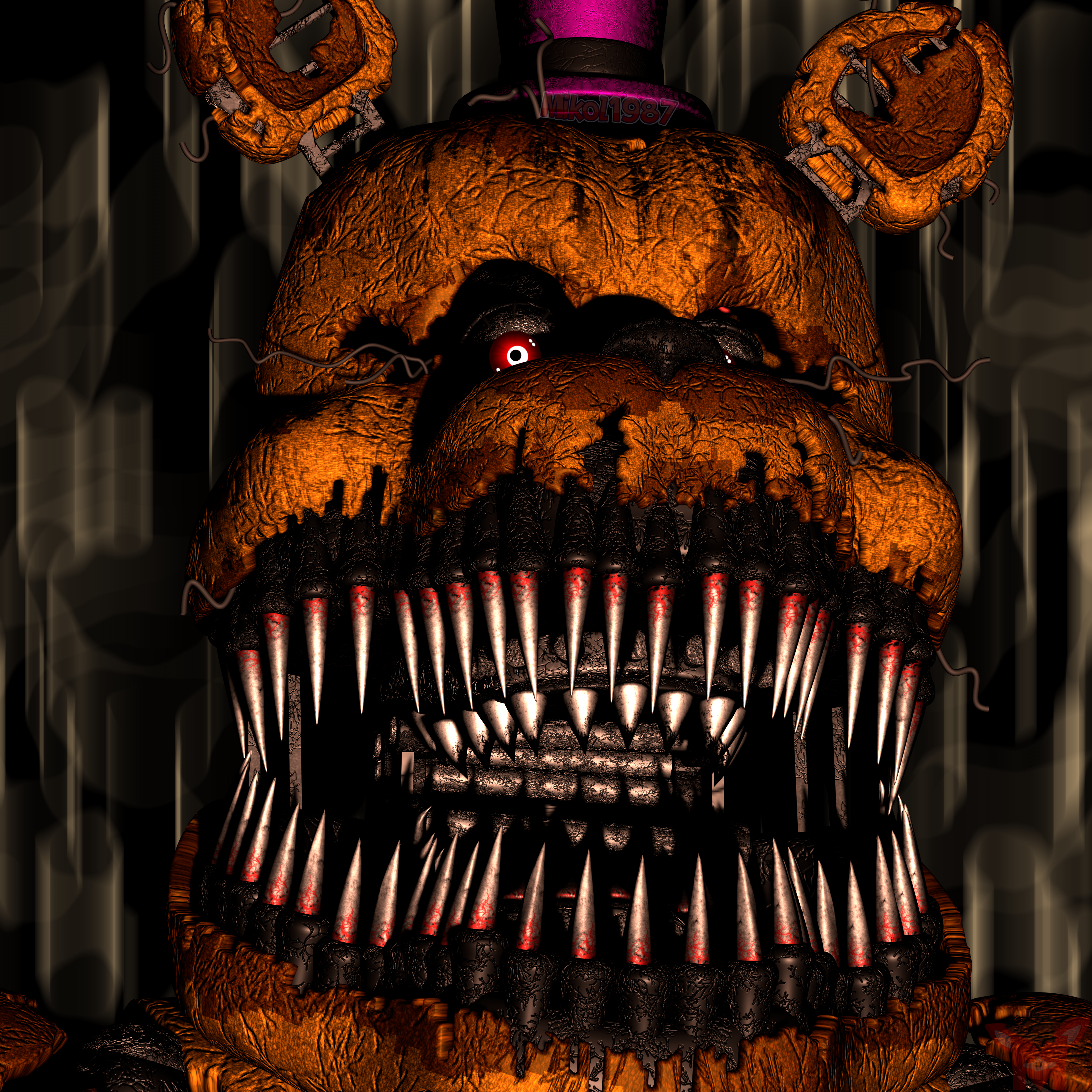 FNaF BLENDER: Nightmare Fredbear by Mikol1987 on DeviantArt