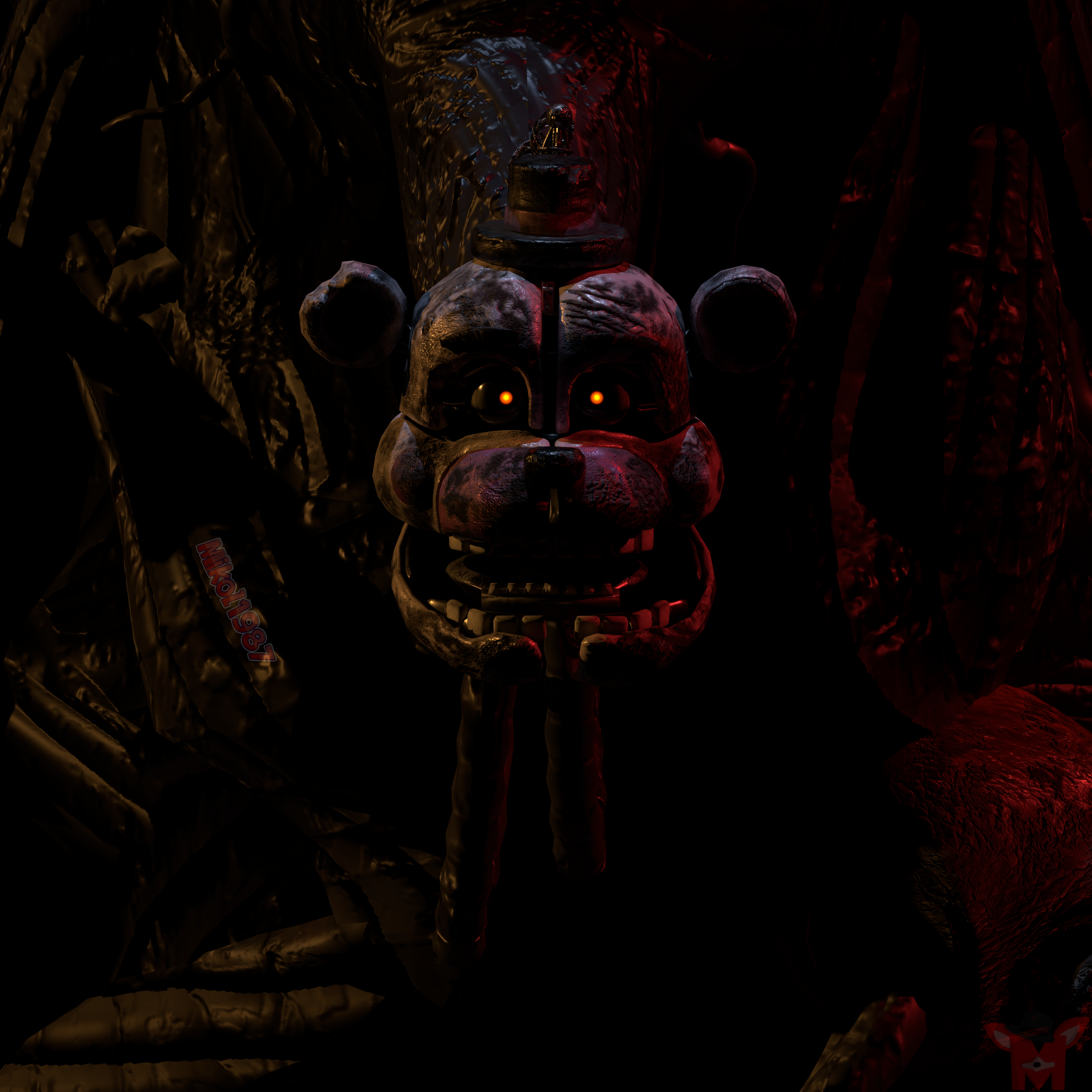 FNaF BLENDER: Nightmare Chica by Mikol1987 on DeviantArt