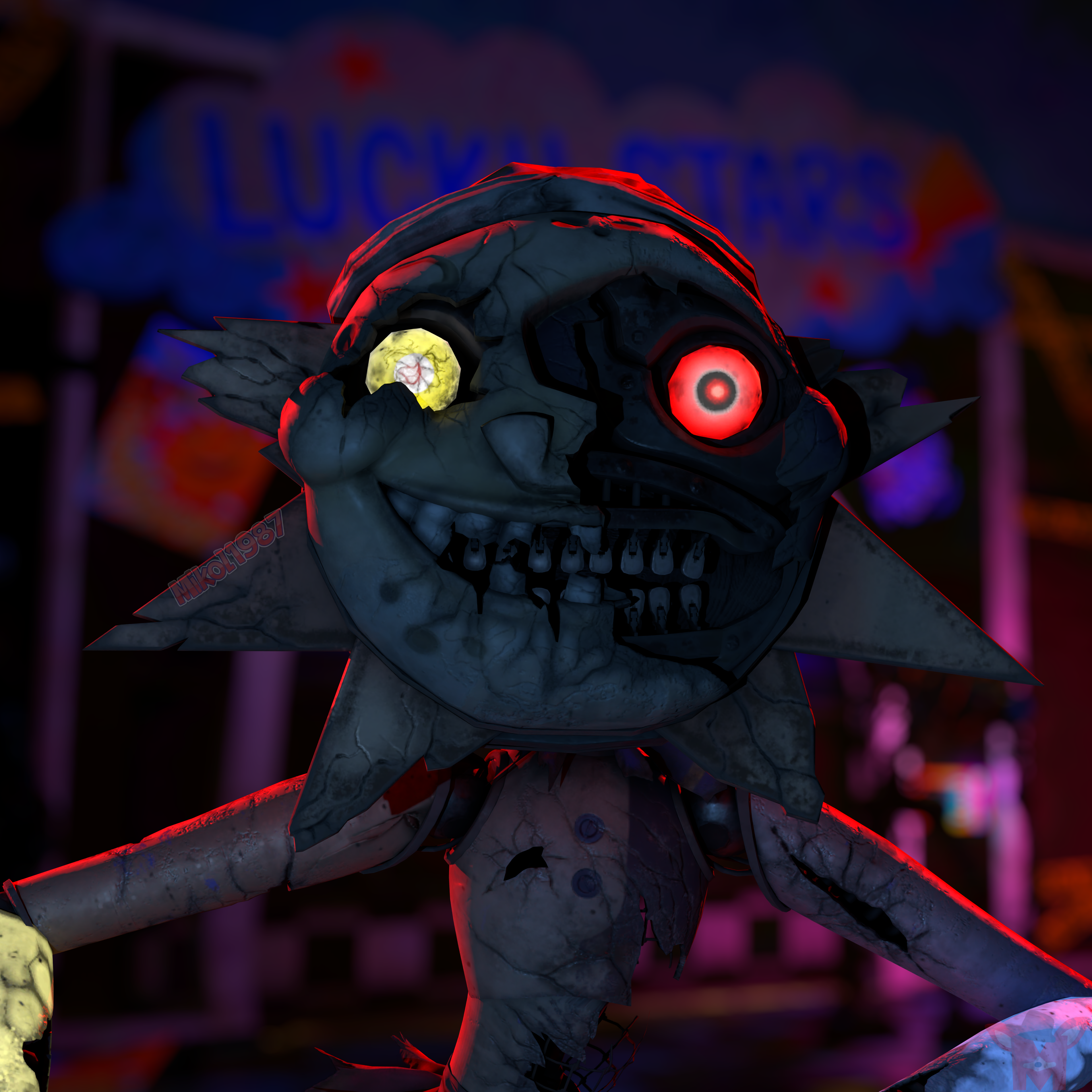 Fnaf Ruin Cutouts Blender 3.5 by JunkBox39 on DeviantArt