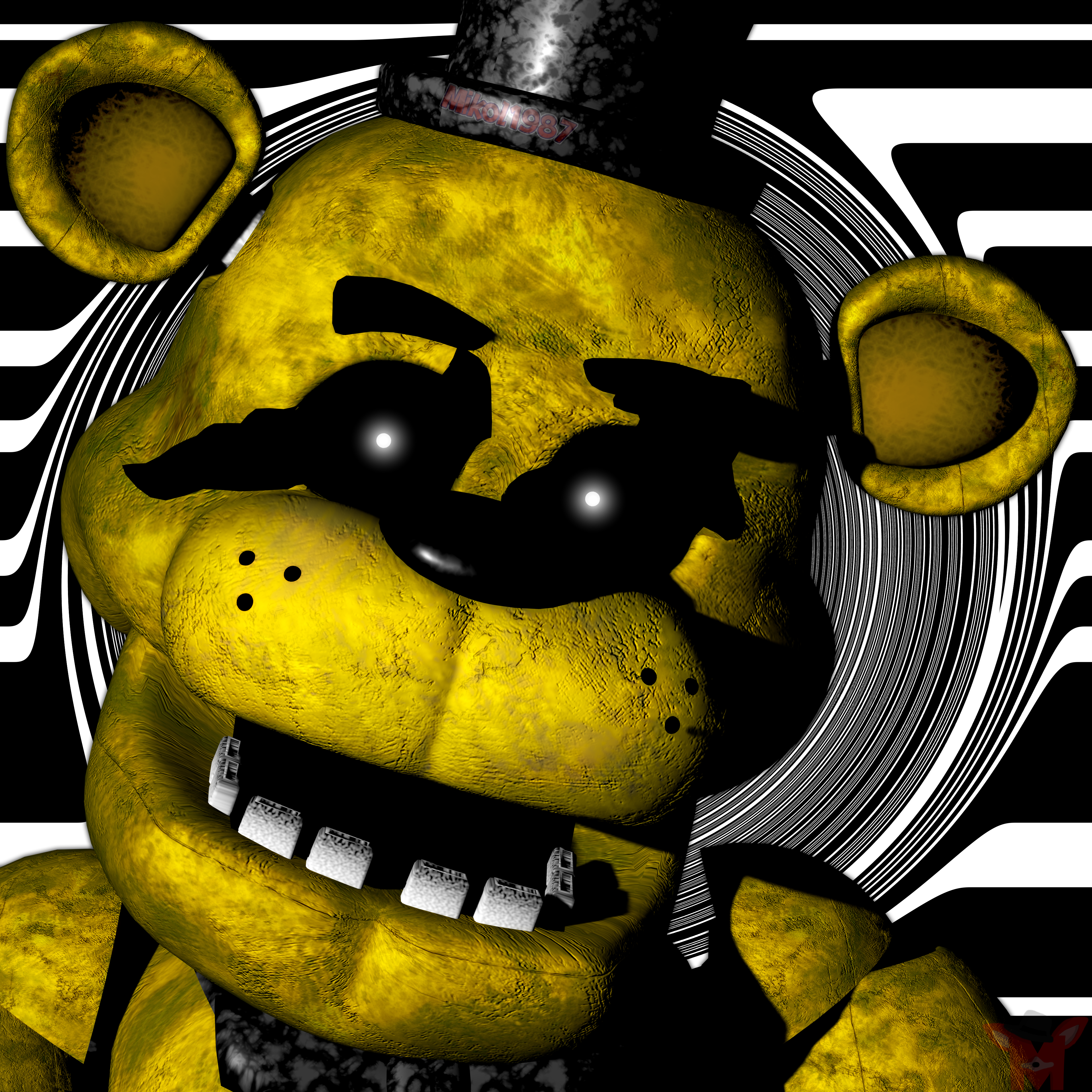 FNaF BLENDER: Nightmare Fredbear by Mikol1987 on DeviantArt