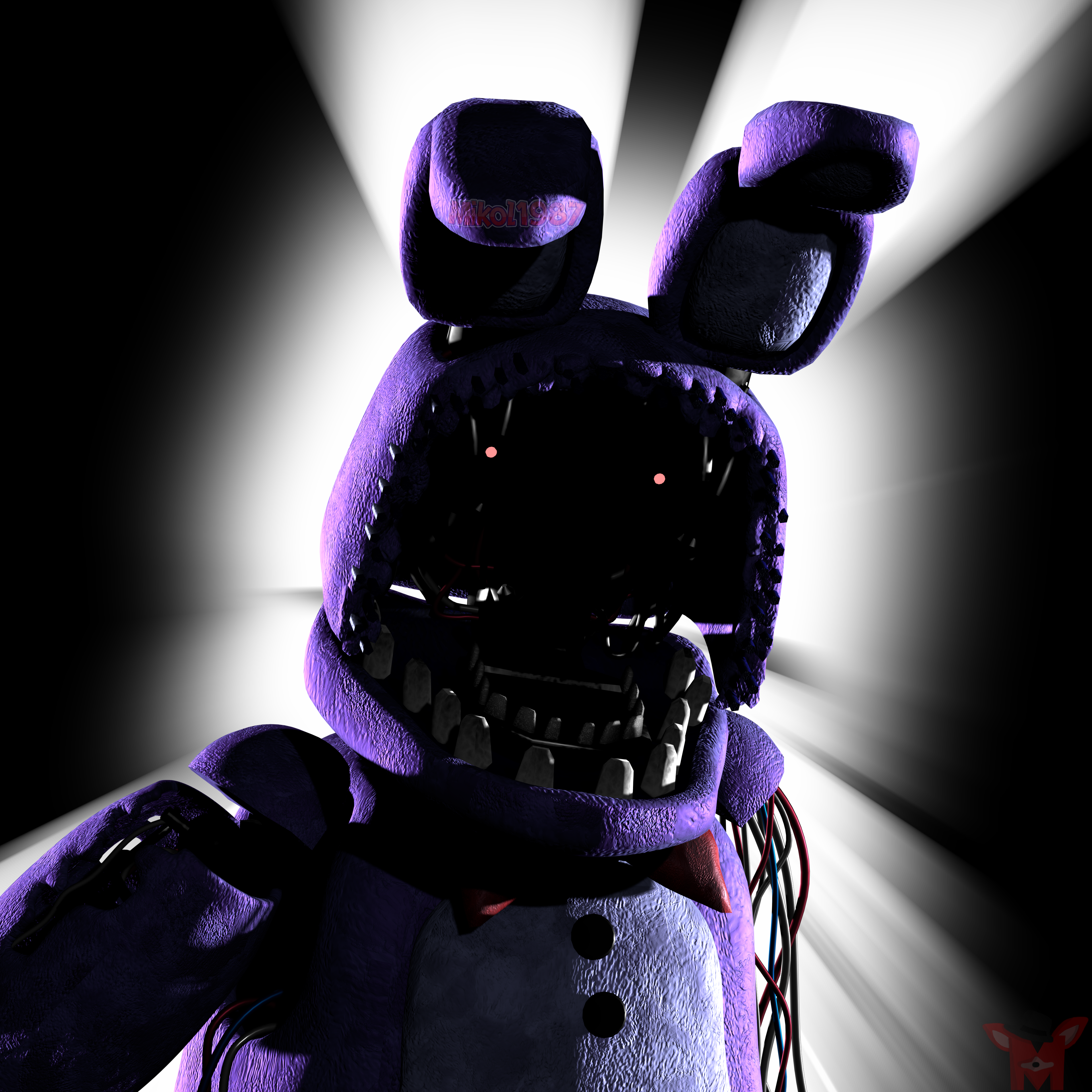 Blender/FNAF(Unwithered Bonnie by RealMaster96 on DeviantArt