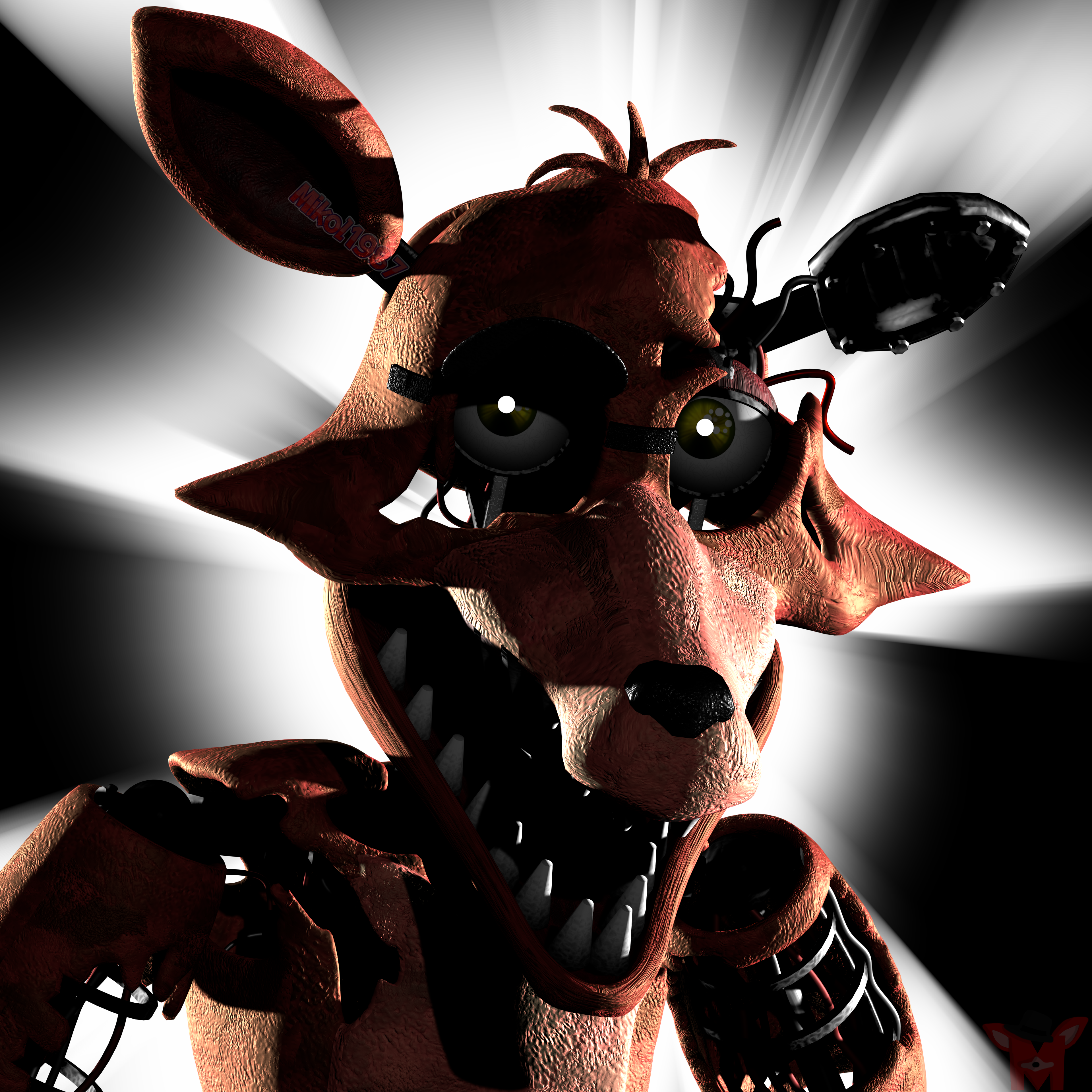 BLENDER/FNAF] Withered Foxy Jumpscare by Spring-o-bonnie on DeviantArt