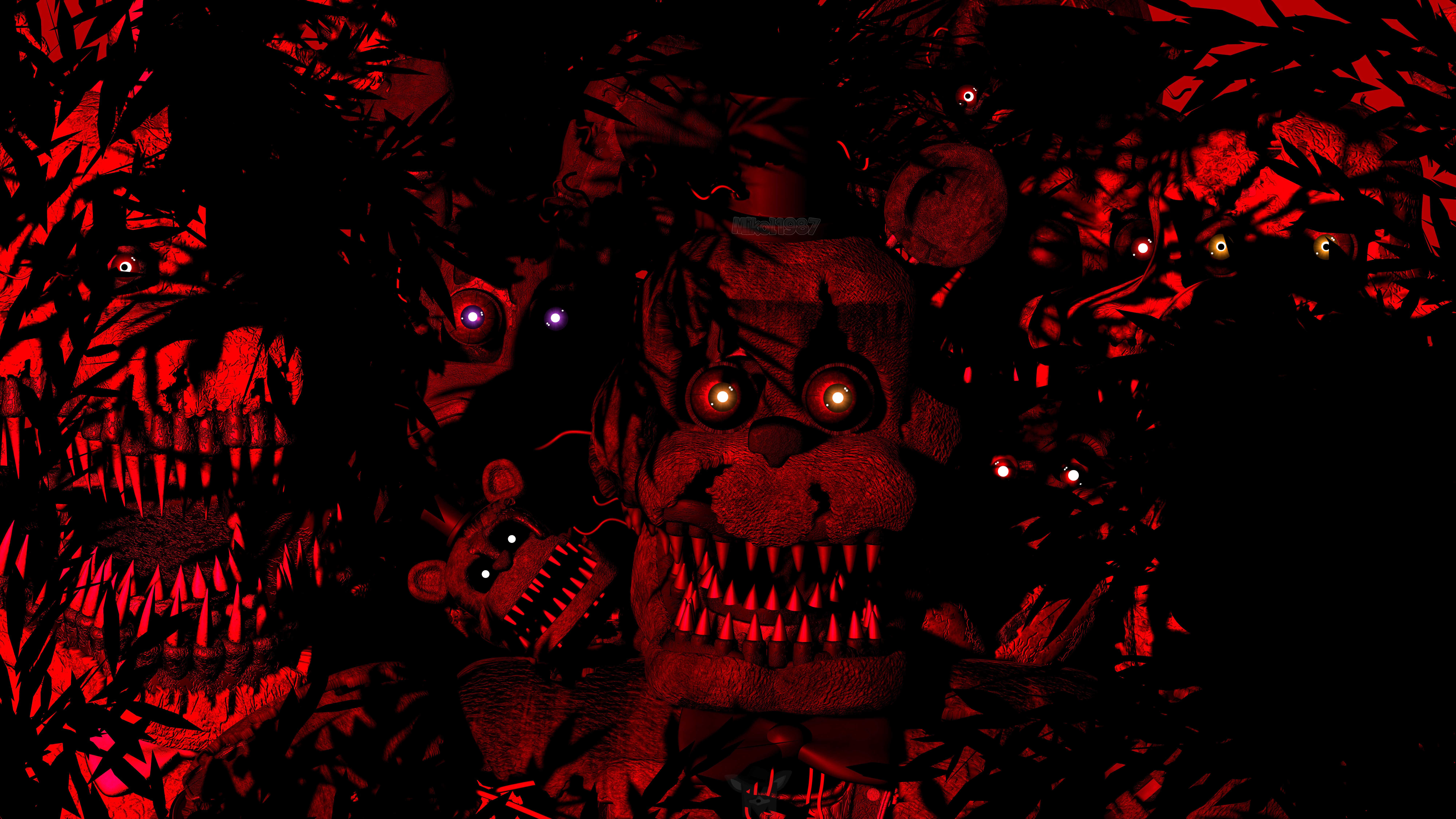 FNaF BLENDER: Nightmare Fredbear by Mikol1987 on DeviantArt