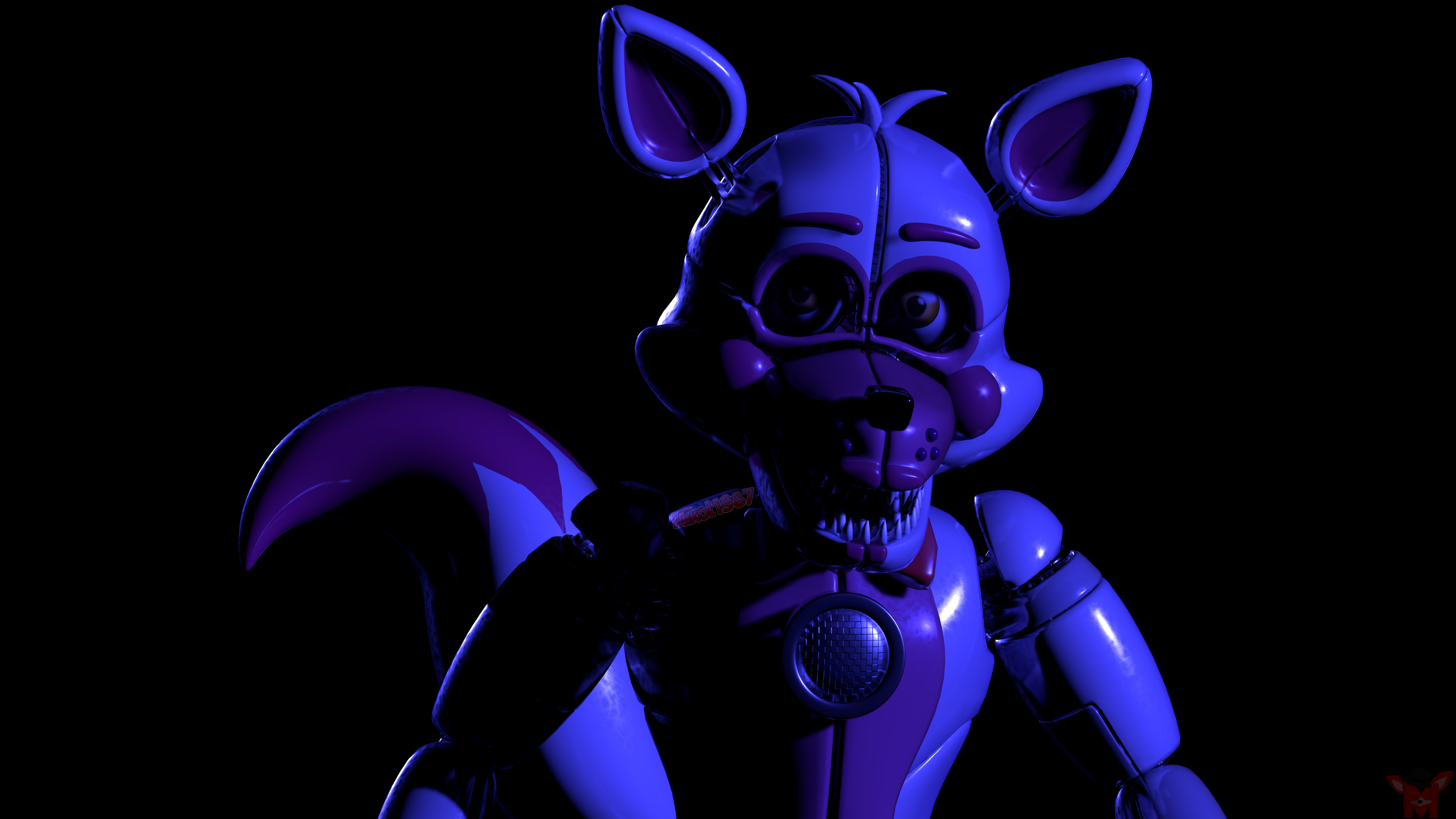 SmutBase • Funtime Foxy FNAF v1.00 (Blender 2.93.1) [SpaceBaron]