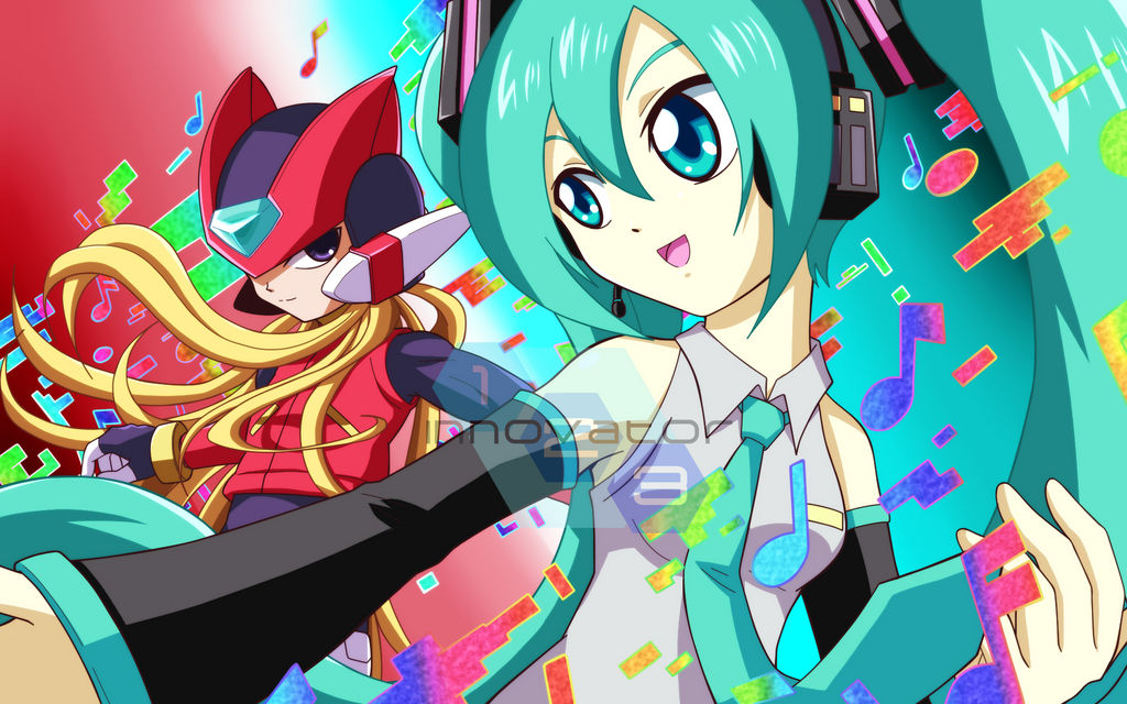 Commission Hatsune Miku And Zero By Innovator123 On DeviantArt commission-hatsune-miku-and-zero-by-innovator123-on-deviantart