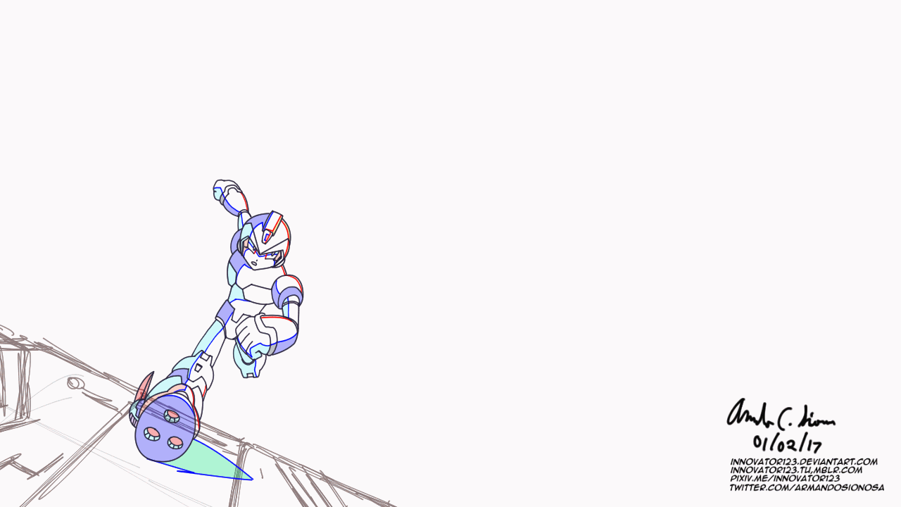 Megaman X4 : X running - In-between animation test by innovator123 on ...