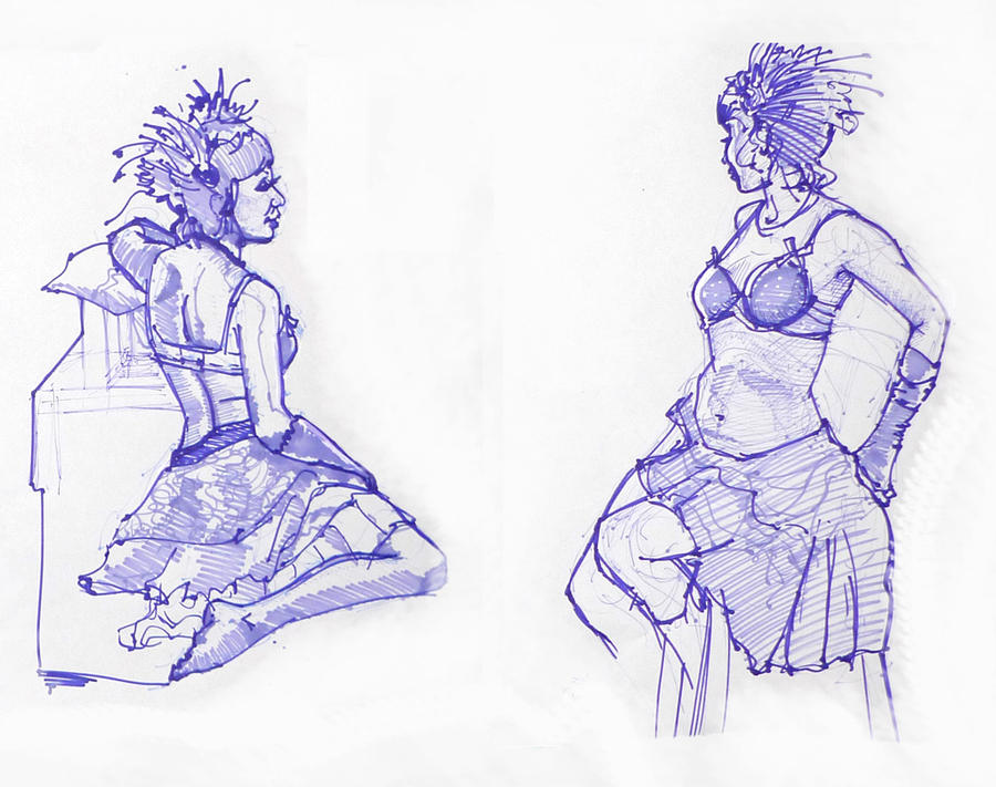 Burlesque Life Drawings