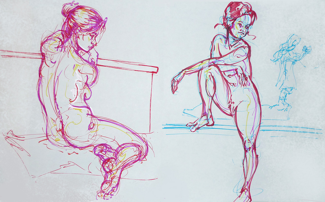 Life drawings - November 2012