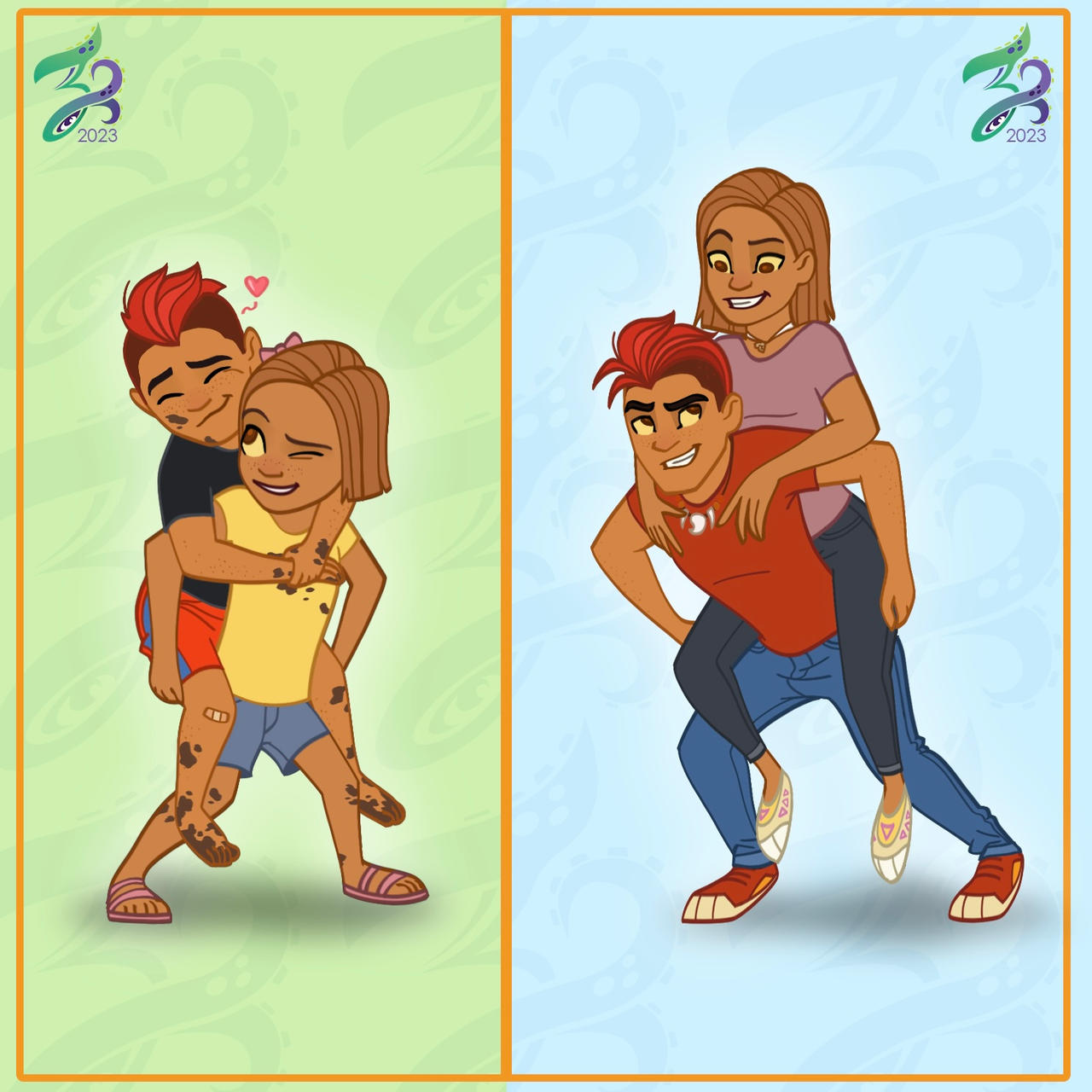 Siblings by Zactopus on DeviantArt