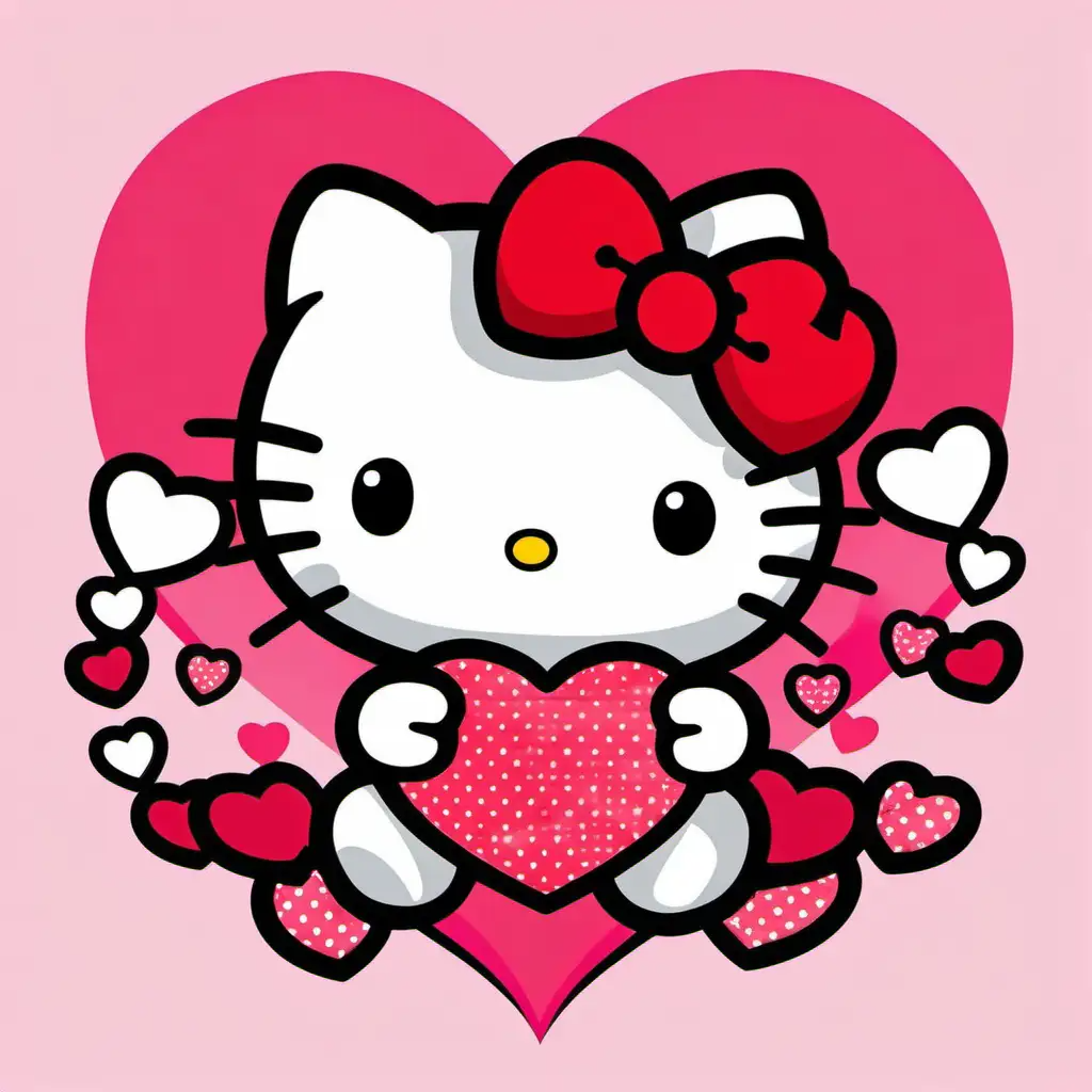 Hello Kitty With All Her Sweet Hearts by Littleprincesscutie on DeviantArt