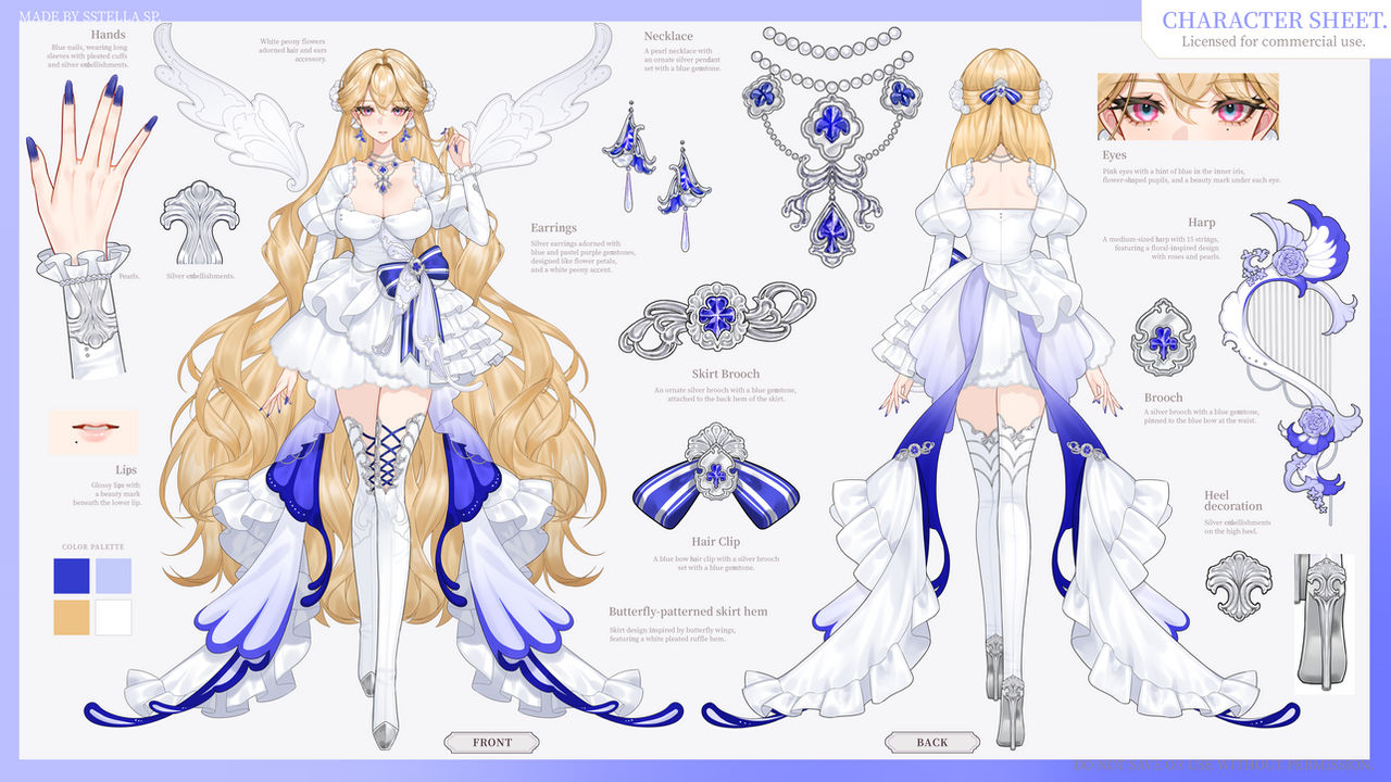 Character sheet Commission by SstellaSp on DeviantArt