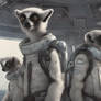 DreamUp Creation - Moon lemurs mercenaries