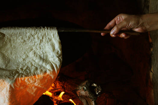 Women making bread