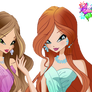 Winx Club Bloom, Flora and Stella - PNG