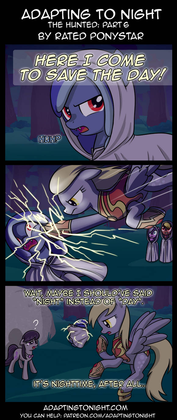 Adapting to Night: The Hunted Part 6 by Rated-R-PonyStar