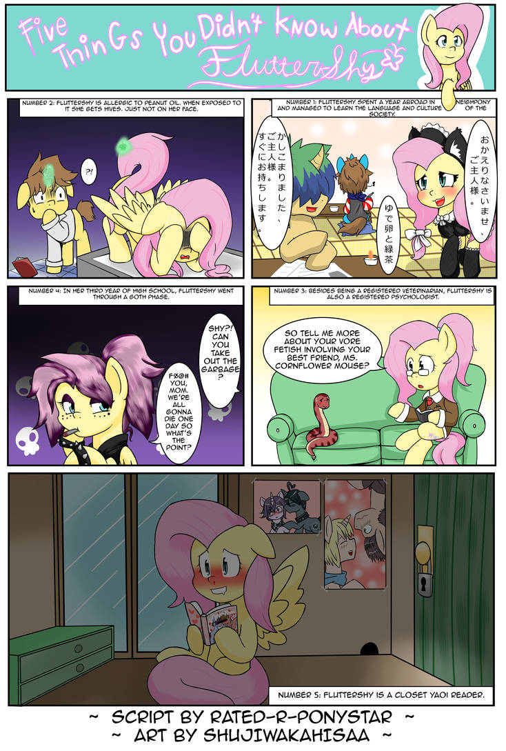 5 Things You Didn't Know About: Fluttershy by Rated-R-PonyStar on DeviantArt