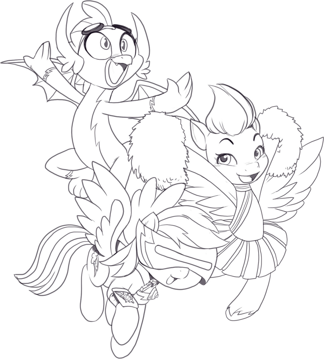Rated R Deviantart Trinary October 2022 Patreon Sketch by Rated-R-PonyStar on DeviantArt