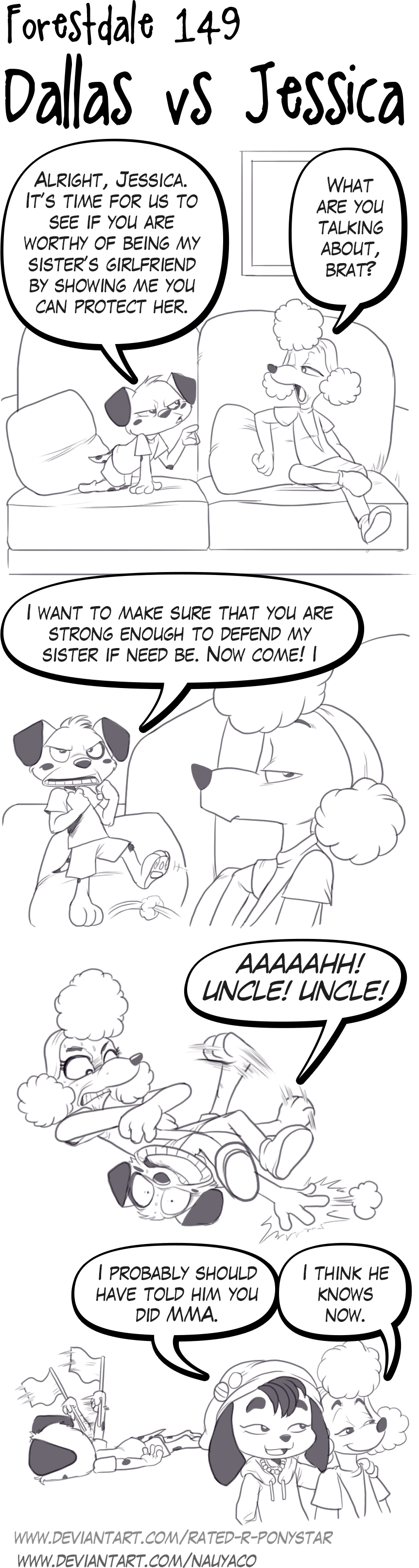 Rated R Deviantart Forestdale #149: Dallas vs Jessica by Rated-R-PonyStar on DeviantArt