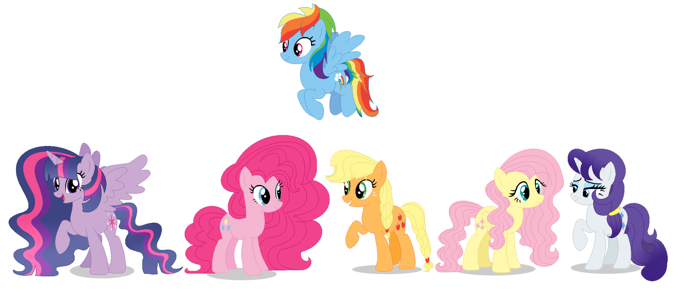 MLP The Mane 6 (Headcannon) by KxTalentedRainbowskX on DeviantArt