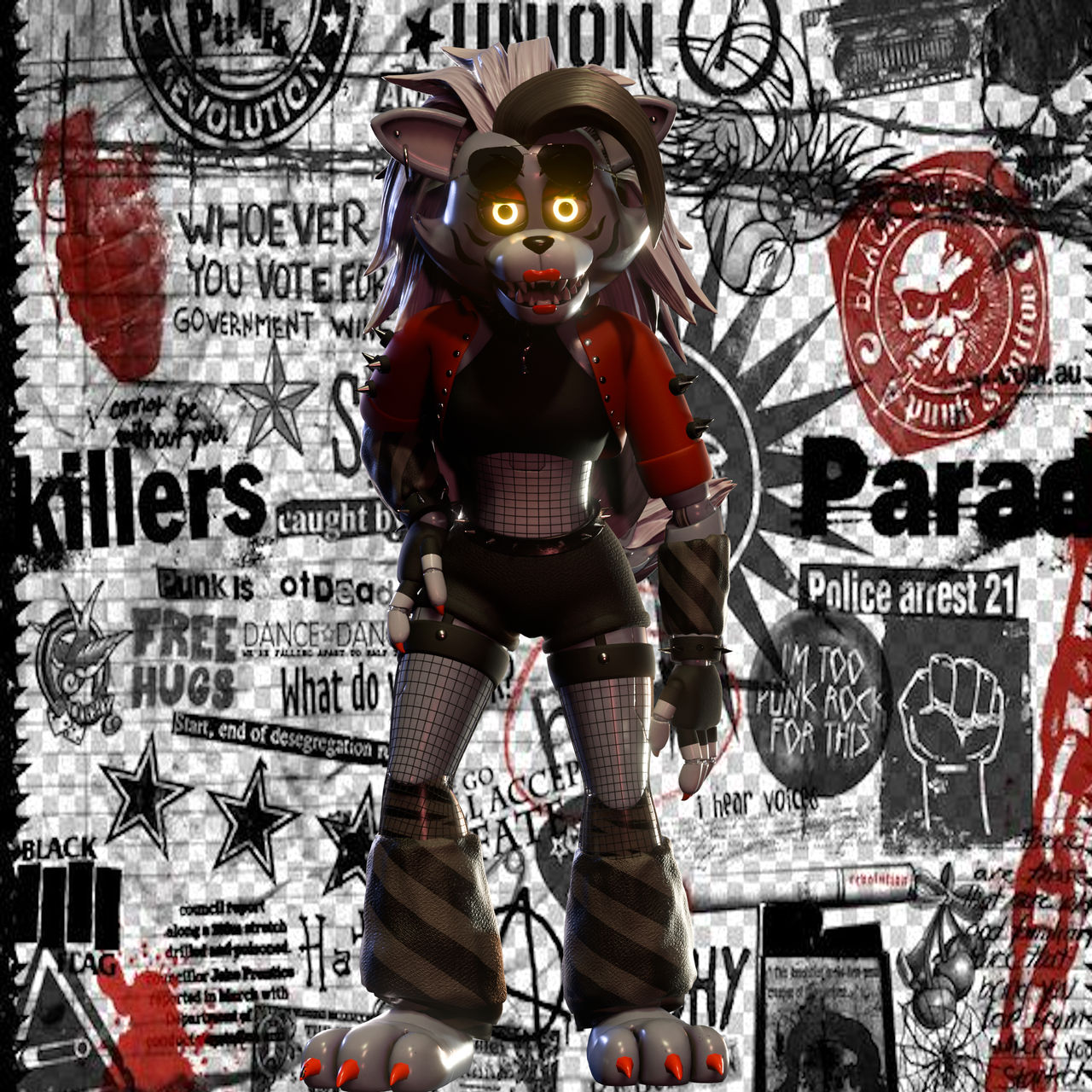 Punk Rock Roxy by SweppyArts on DeviantArt