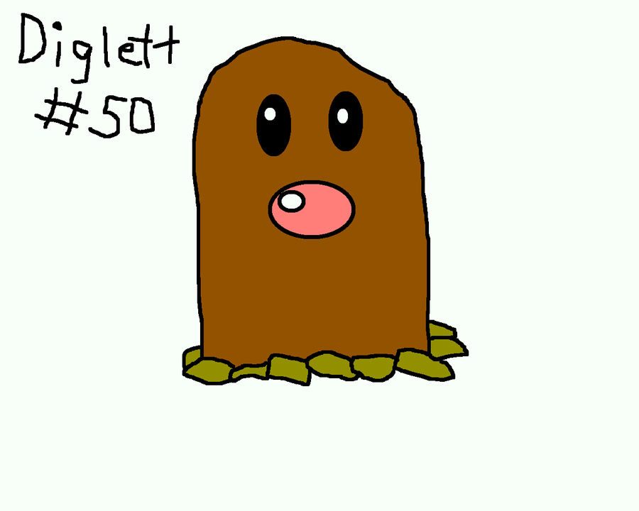 Diglett Fanart Diglett by pokemondrawer602 on DeviantArt