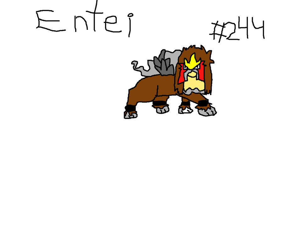 Entei by pokemondrawer602 on DeviantArt