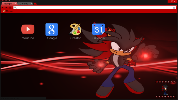 Google Chrome Crimson Theme