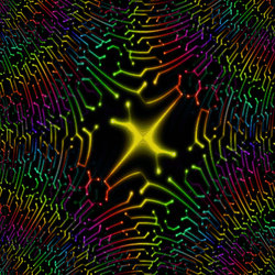 ELECTRONIC RAINBOW STAR