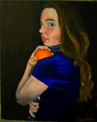 Self-Portrait with orange