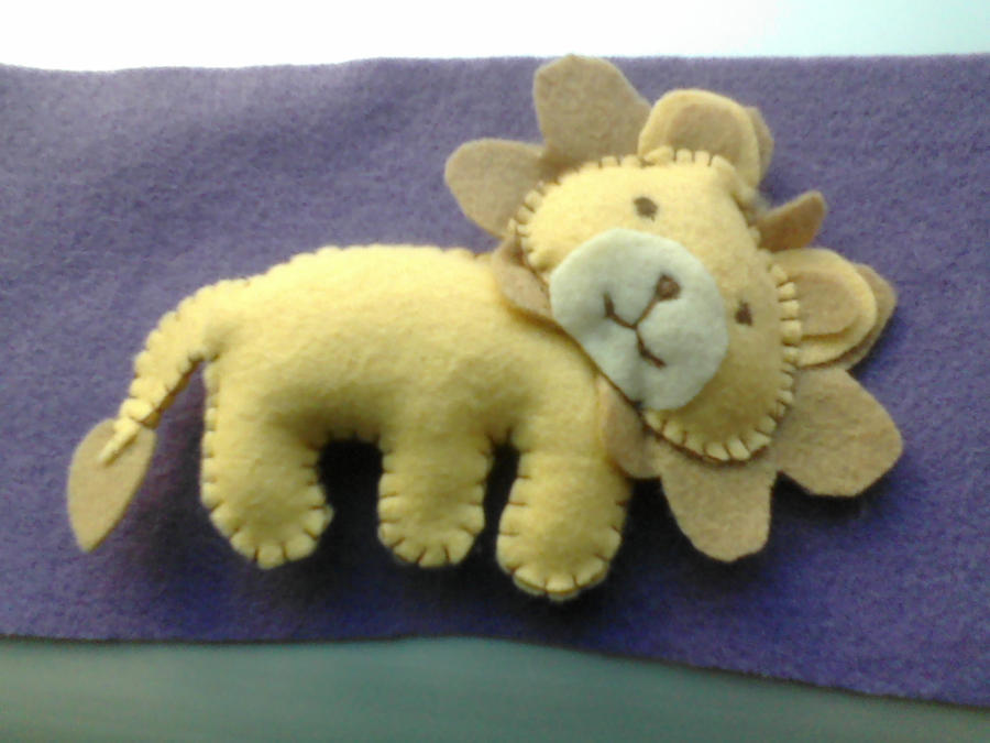 Lion Felt Plushie