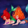 Firey Mermaids - Ariel and Merida