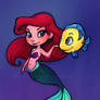 Little Mermaid: Ariel Chibi Colored