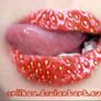 lips strawberry