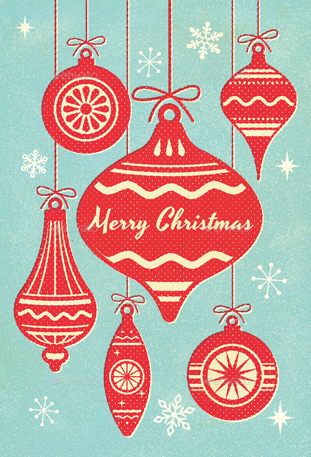 Mid-Century Christmas Card Kit