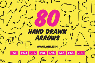 80 Hand Drawn Arrows