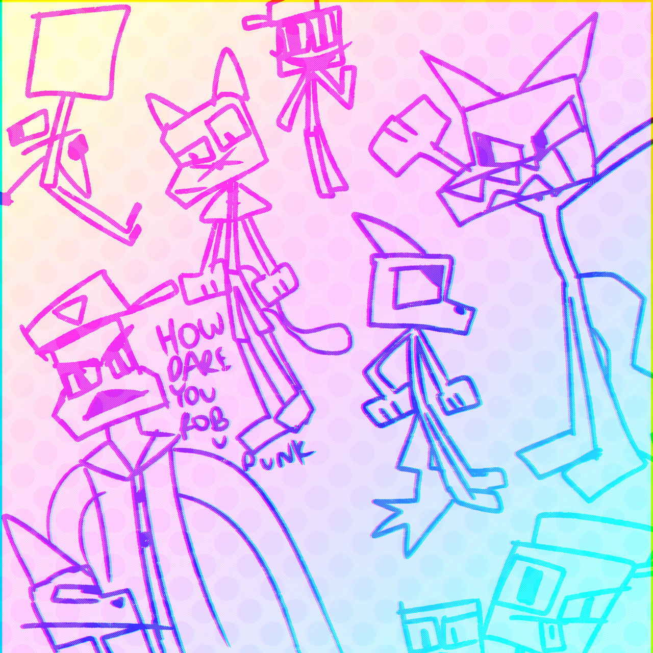 aimkid inspired doodles pt 2 by b3llyg0at on DeviantArt