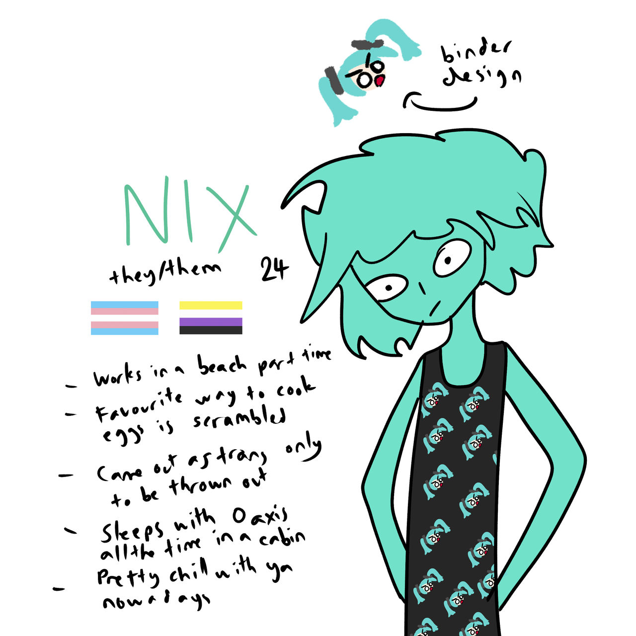 NIX CURSED BIO MOMENT (HAS MIKU BINDER)