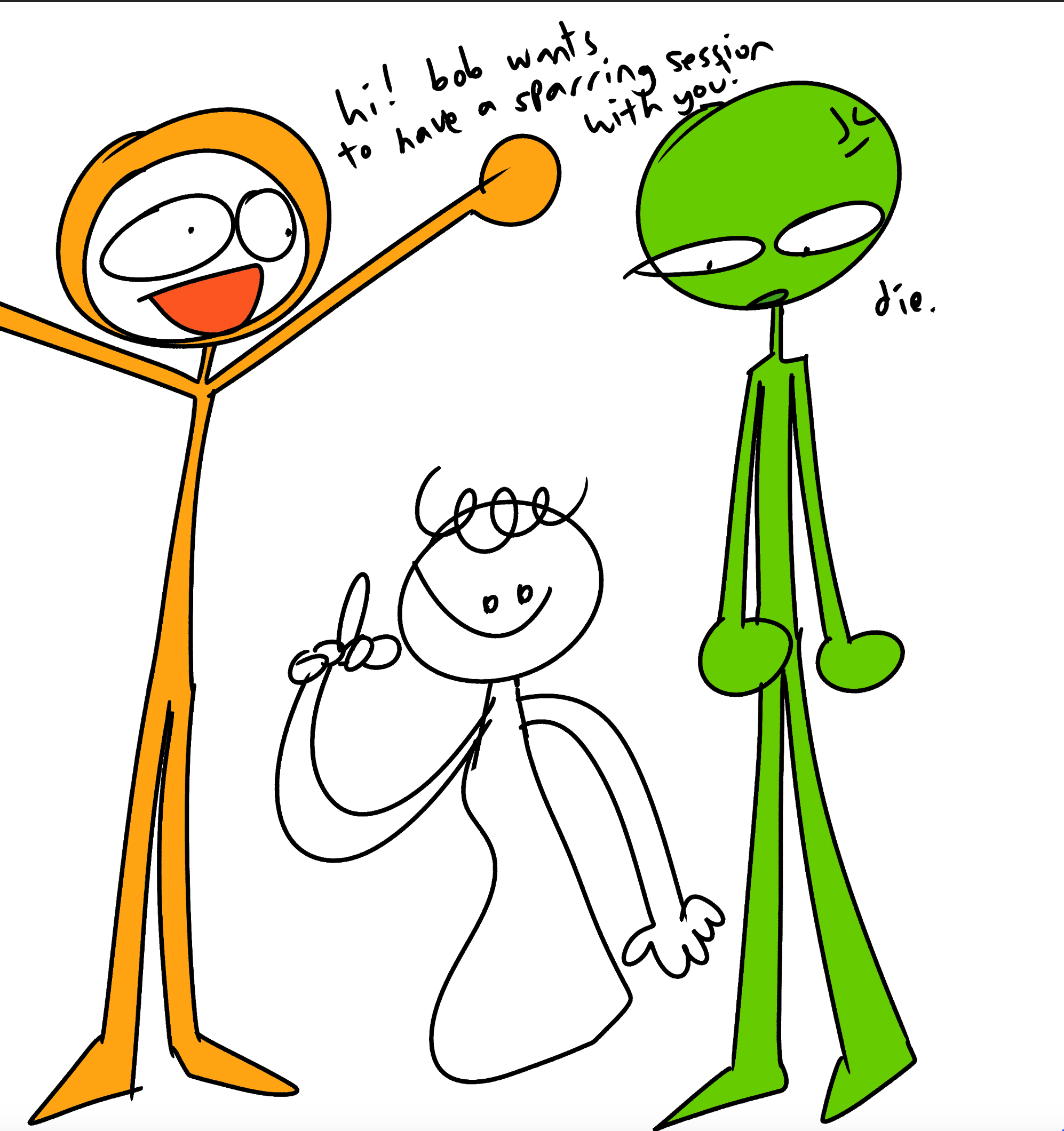 BOB WANTS TO SPAR