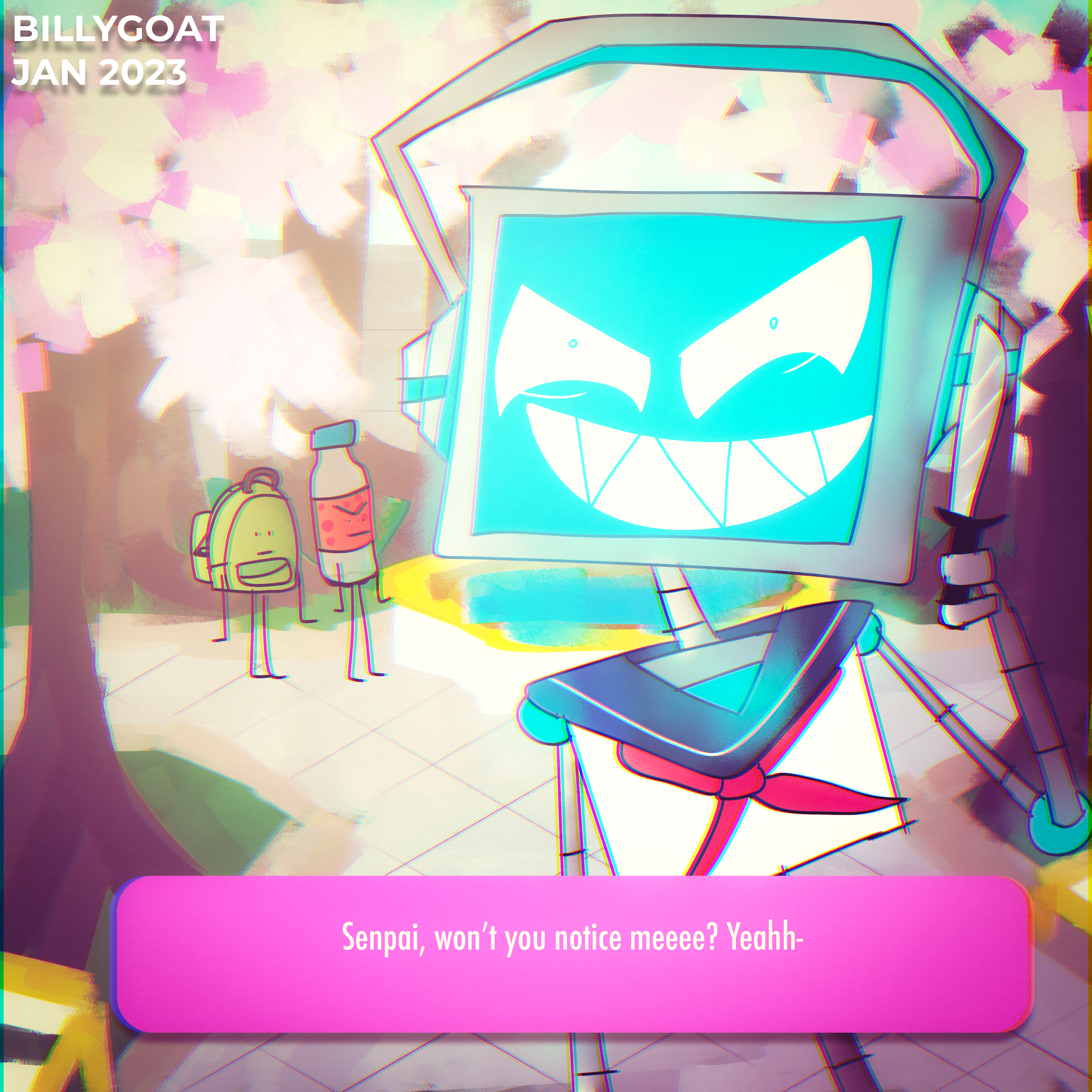 yandere simulator but um fandroid (HFJONE CAMEO)