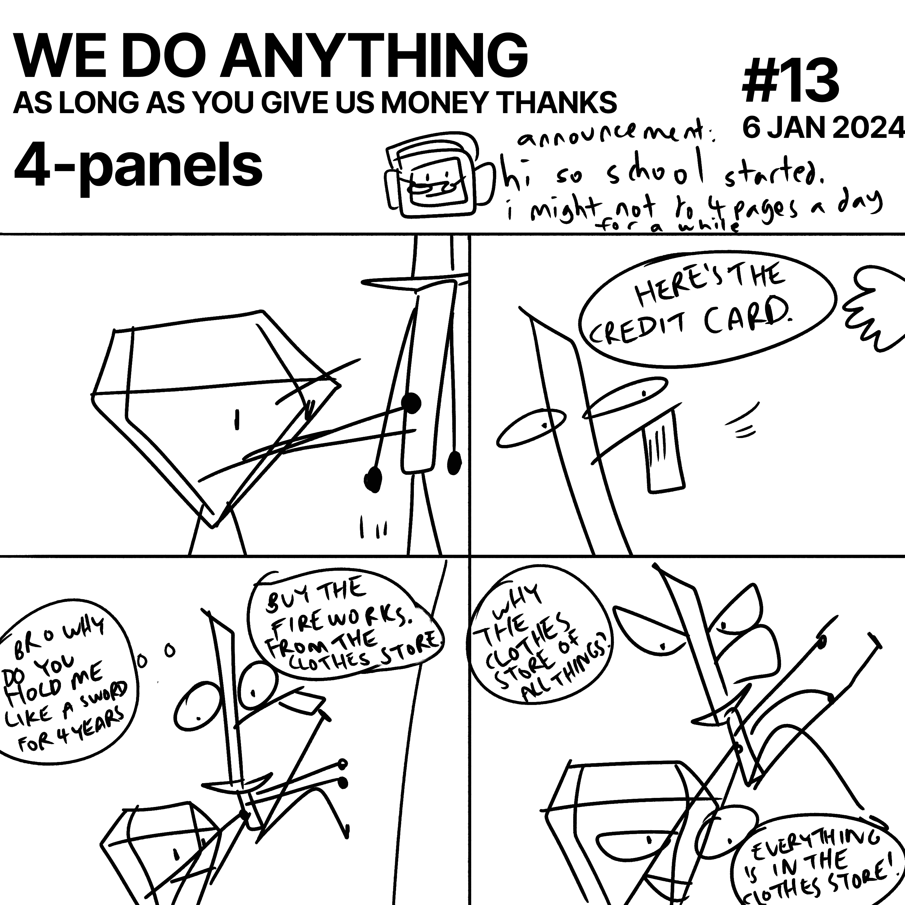 WE DO ANYTHING (COMIC 13)