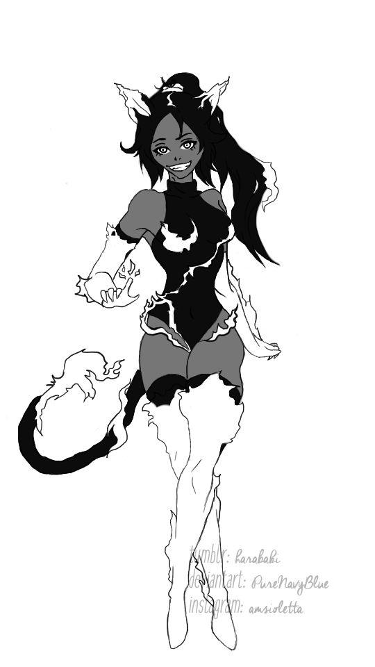 Shihoin Yoruichi Thunder God Form by PureNavyBlue on DeviantArt