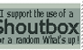 Shoutbox support stamp