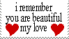 Remember love Stamp