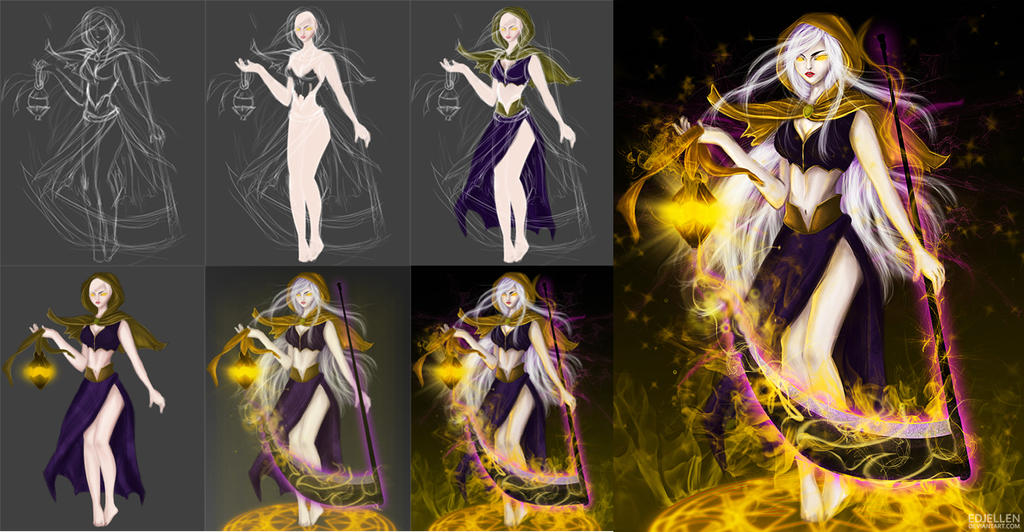 Progress shots of my version of Ame: Contest Entry